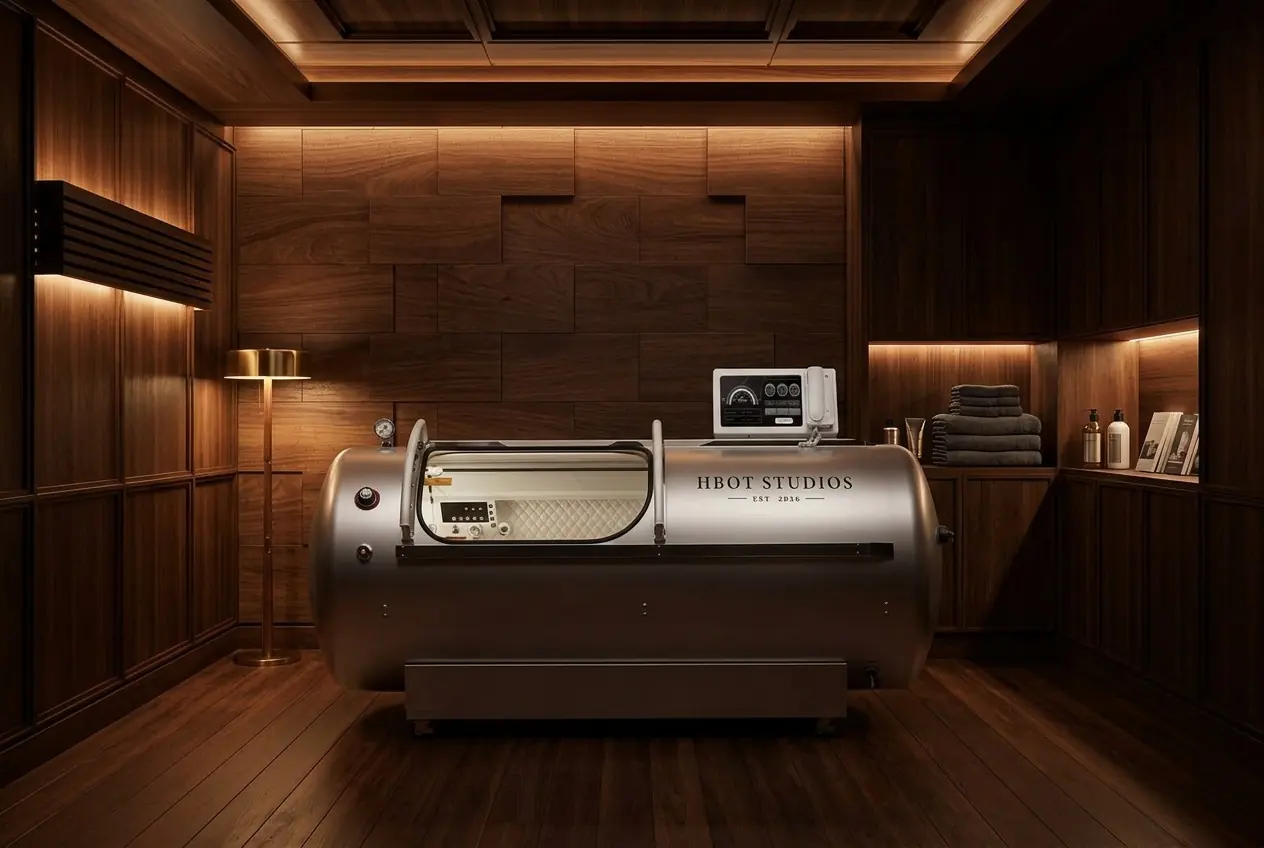 Laydown hard-shell hyperbaric chamber